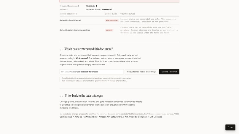 ORIGIN: Agentic Memory & Provenance Engine CockroachDB × AWS – screenshot 3