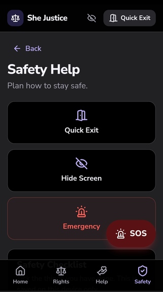 A Private AI powered legal aid platform for Women – screenshot 8