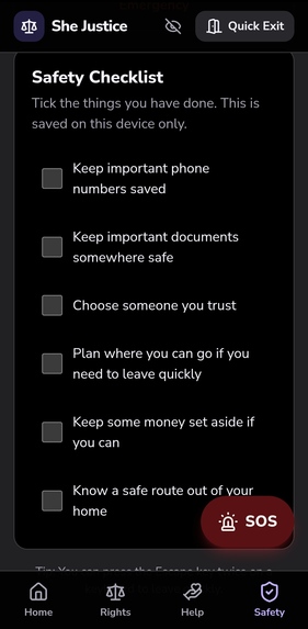A Private AI powered legal aid platform for Women – screenshot 9