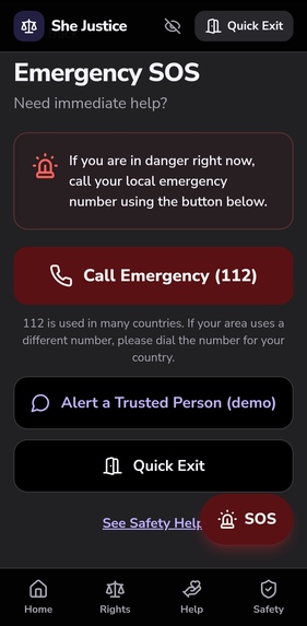 A Private AI powered legal aid platform for Women – screenshot 10