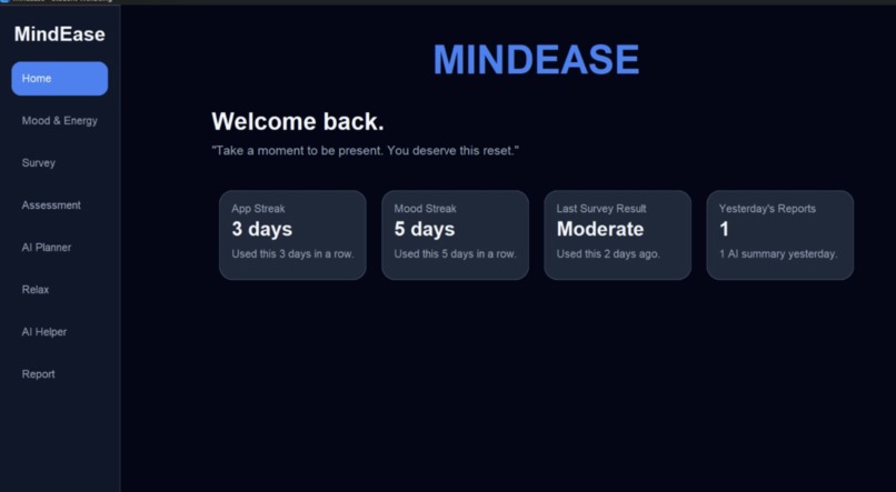 MindEase – screenshot 1