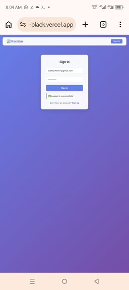 RECLAIM – screenshot 1