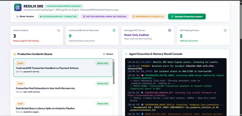 Resilix SRE — Autonomous Self-Healing Agent – screenshot 2