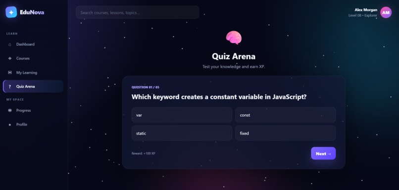 educational platform – screenshot 3
