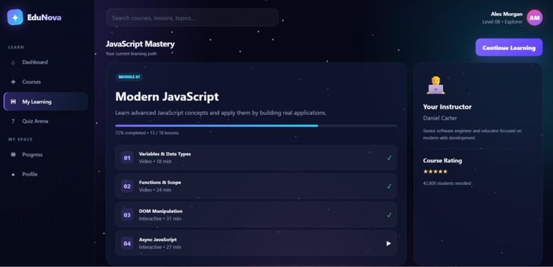 educational platform – screenshot 4