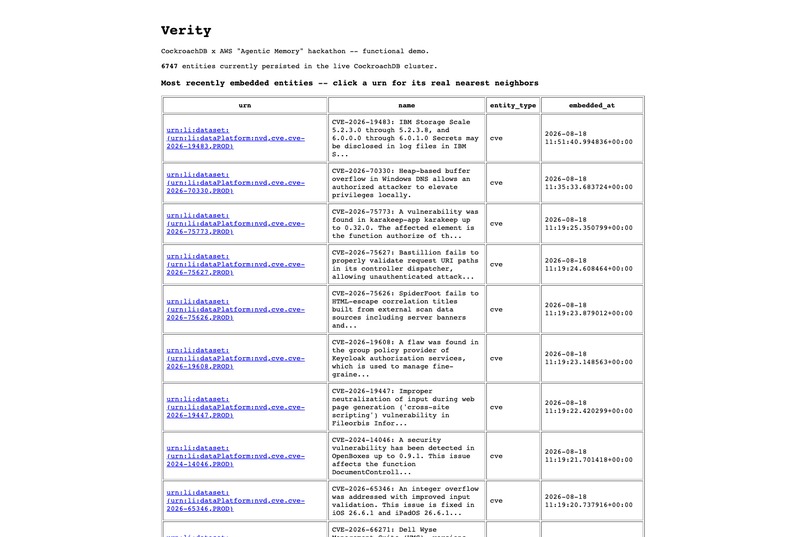 Verity – screenshot 1