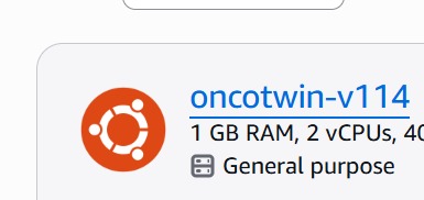 OncoTwinDB – screenshot 2