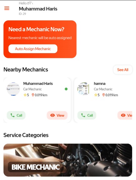 onfix-the mechanic finder and appointment system – screenshot 1