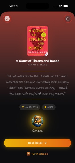 Furtherbook: Reading Journal – screenshot 3