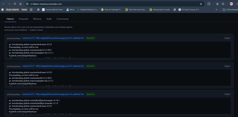 agentic memory ci – screenshot 3