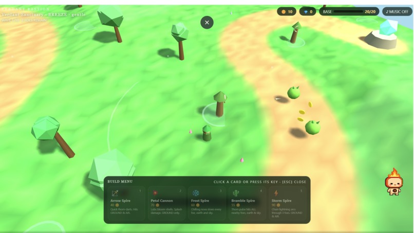 Verdant Bastion TD Coop – screenshot 1