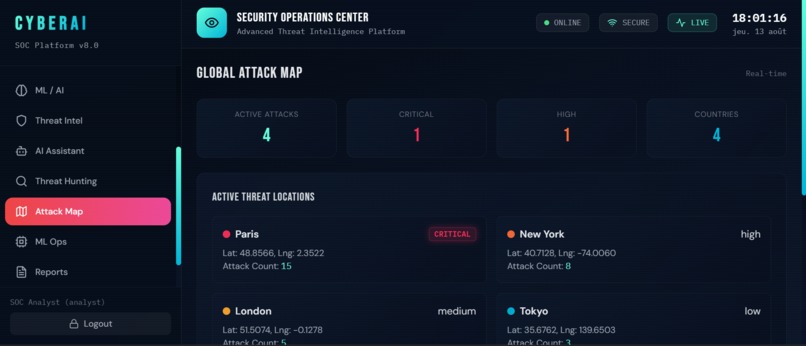CyberAI-Expert v8.0 - Agentic Memory SOC Platform – screenshot 9