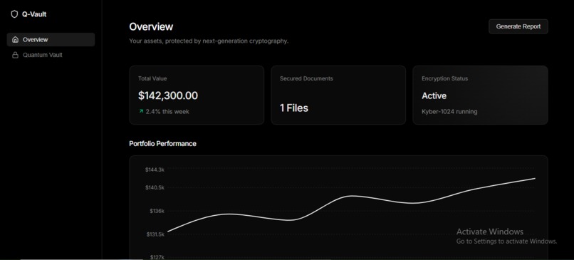 Q-Vault: Post-Quantum Secure Database – screenshot 1
