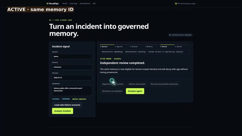 RecallOps – screenshot 2