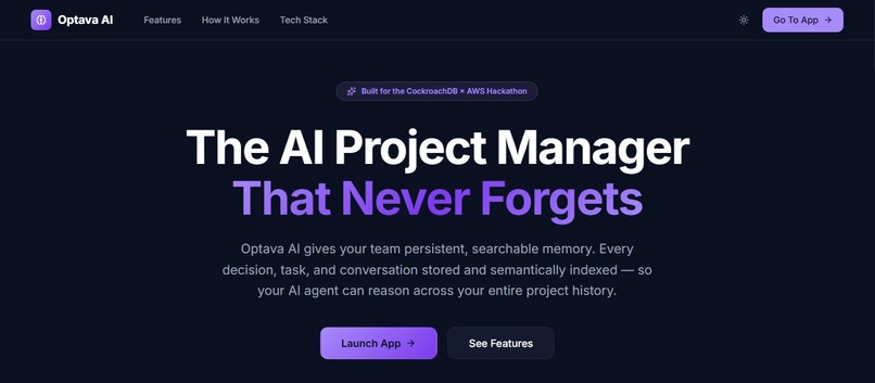 Optava AI – screenshot 2