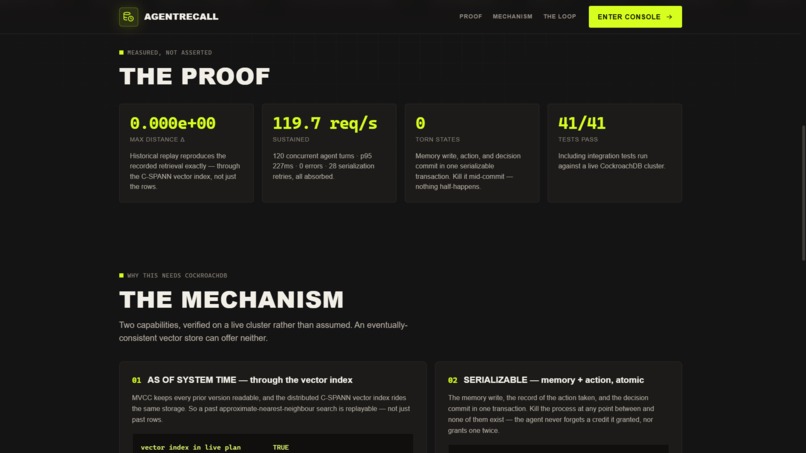 AgentRecall – screenshot 2
