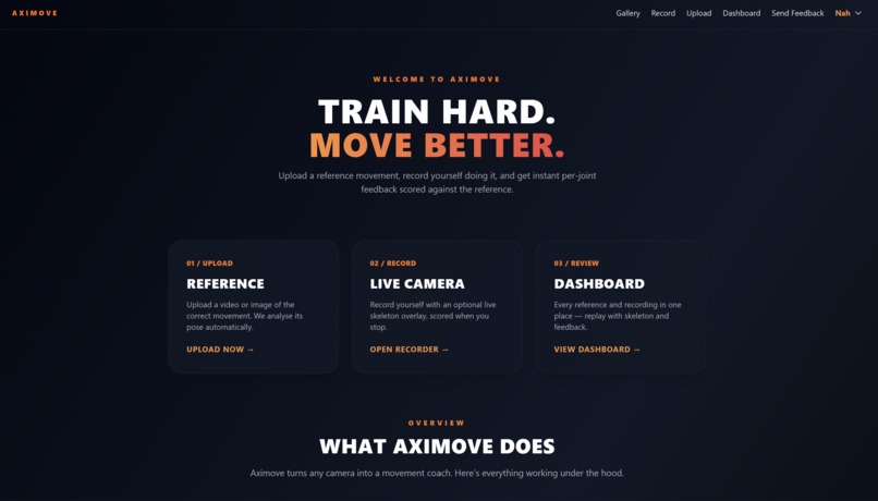 Aximove - Movement Analysis Coach – screenshot 1