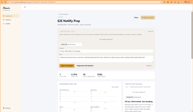 Humin: Autonomous Ad Manager – screenshot 2