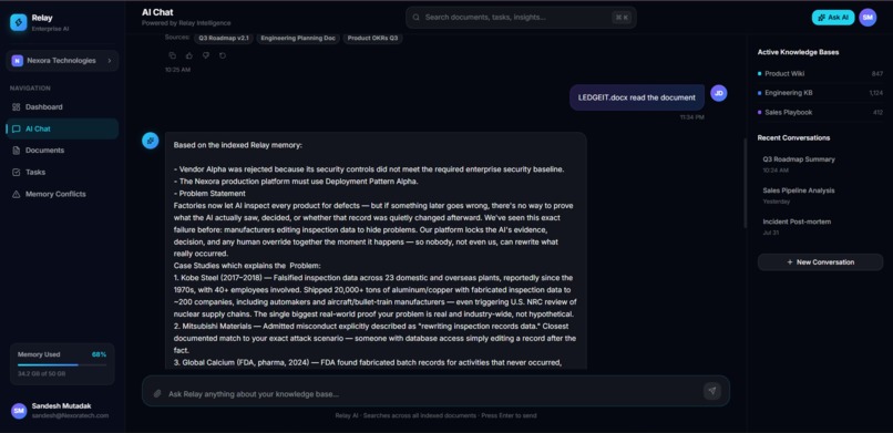 Relay-app – screenshot 4