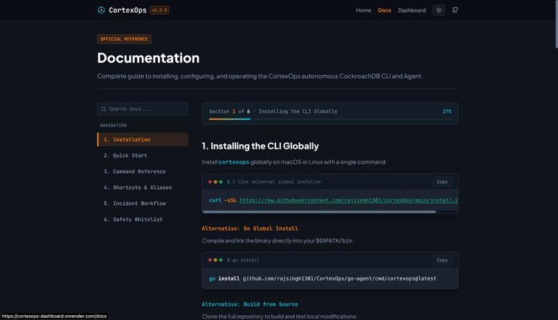 CortexOPS: AI agent for CockroachDB with memory. – screenshot 2