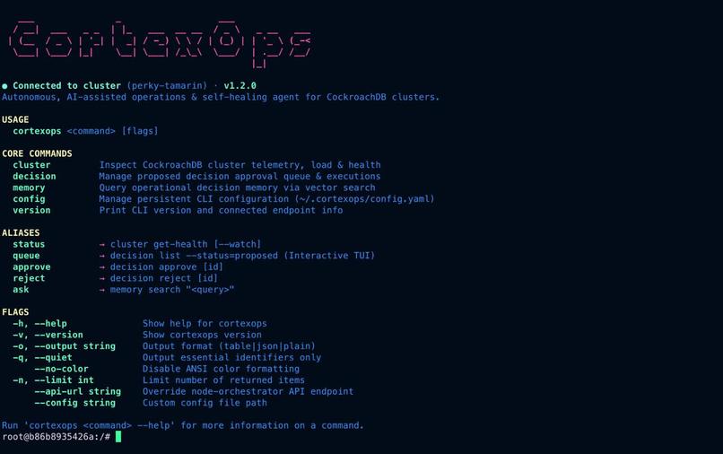 CortexOPS: AI agent for CockroachDB with memory. – screenshot 6