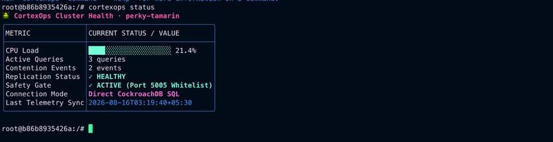 CortexOPS: AI agent for CockroachDB with memory. – screenshot 7