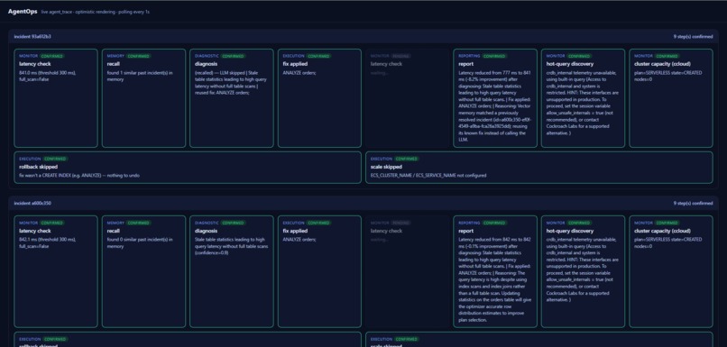 AgentOps – Autonomous AI Infrastructure Engineer – screenshot 2