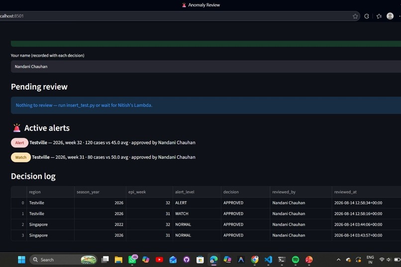 Flu Watch — AWS × CockroachDB Sentinel – screenshot 4