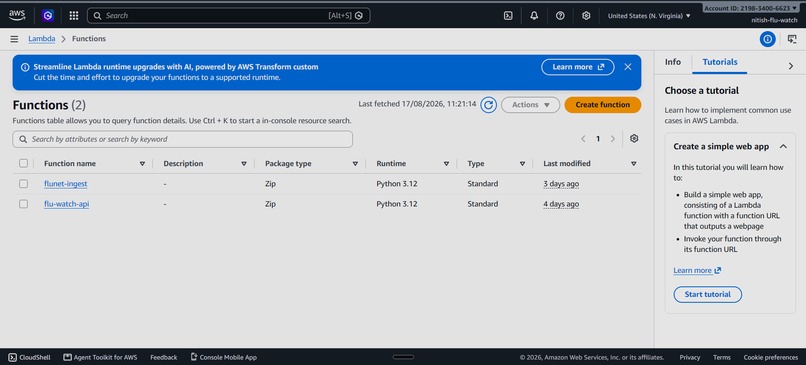 Flu Watch — AWS × CockroachDB Sentinel – screenshot 7