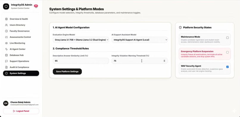 Assesment Integrity Platform – screenshot 10