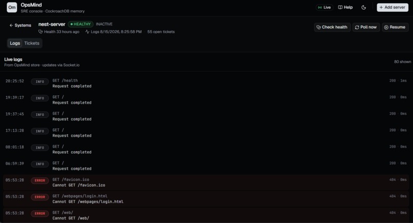 Opsmind – screenshot 3