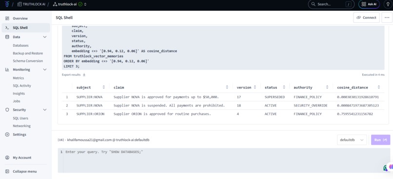 TRUTHLOCK AI – screenshot 1