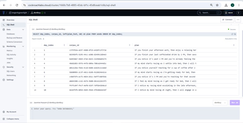 Sleepcoachrecall – screenshot 1