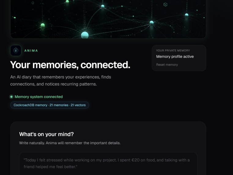 Anima — Memory That Acts – screenshot 1
