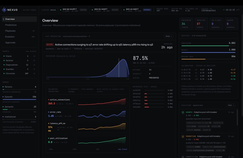 NEXUS —Darwinian memory evolution  for AI agents – screenshot 1