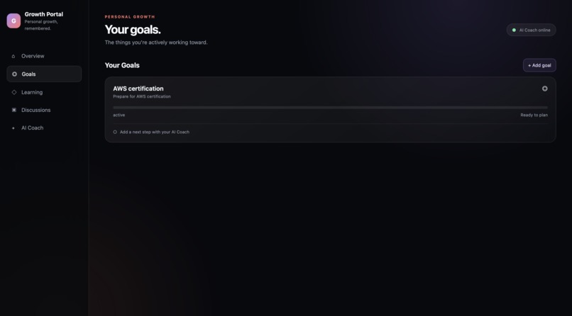 Growth Portal – screenshot 2