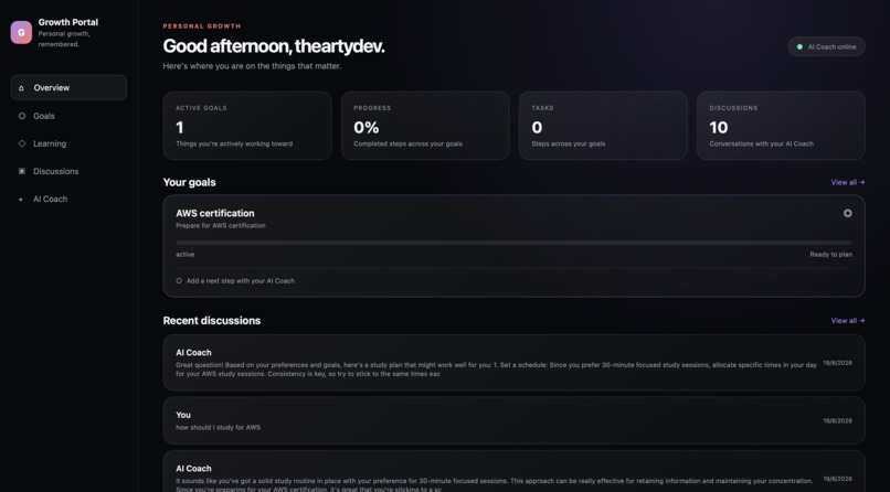 Growth Portal – screenshot 1