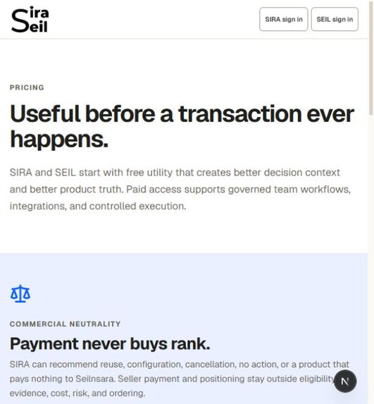 SIRA & SEIL: Agentic Software Marketplace – screenshot 7