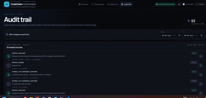 Code Claim / Contract Mesh – screenshot 2