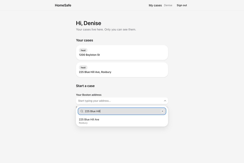 HomeSafe – screenshot 1