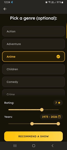 Swohz: AI TV Show Discoveries – screenshot 1
