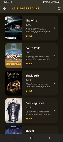 Swohz: AI TV Show Discoveries – screenshot 3