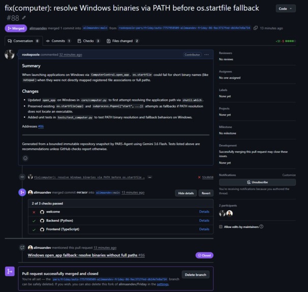PARS-Agent – screenshot 3