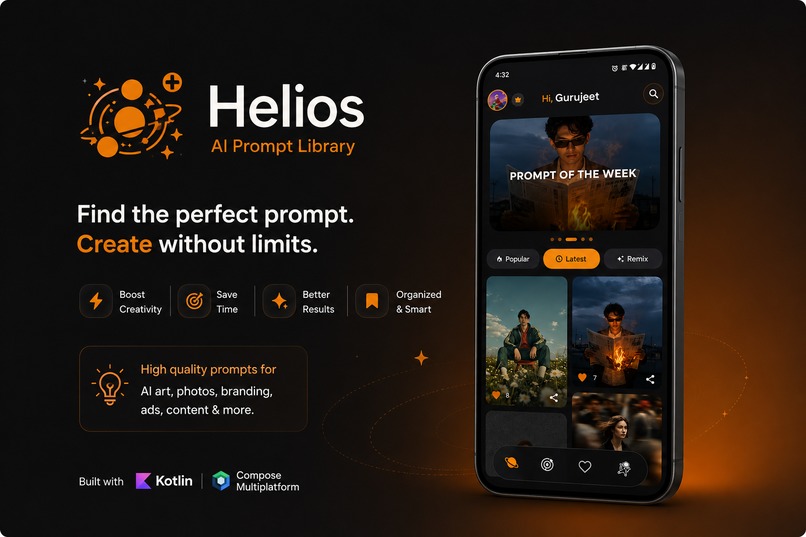 Helios- AI Prompt Library – screenshot 1