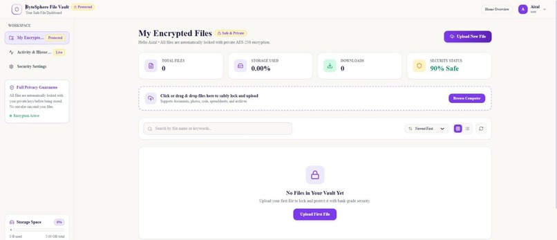 ByteSphere File Vault – screenshot 4