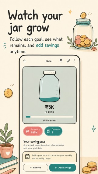 MyJar: Savings Goal Tracker – screenshot 3