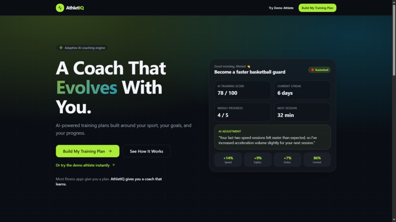 AthletIQ – screenshot 1