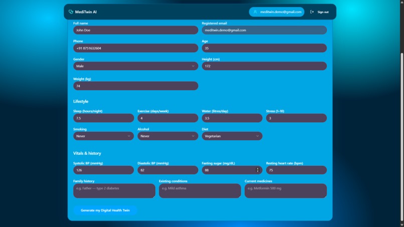 MediTwin AI – screenshot 6