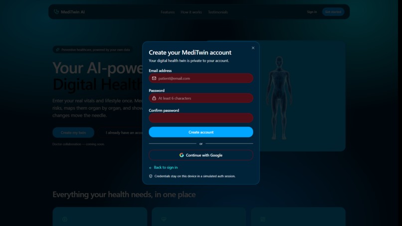 MediTwin AI – screenshot 3