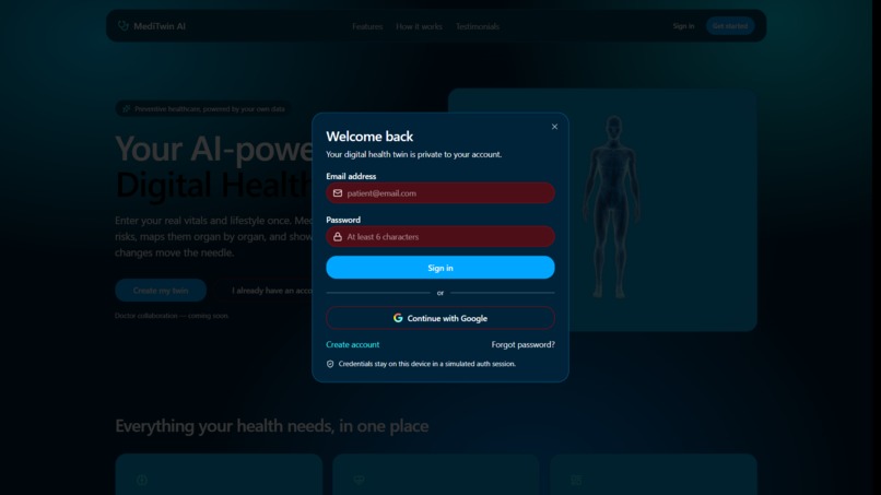 MediTwin AI – screenshot 4